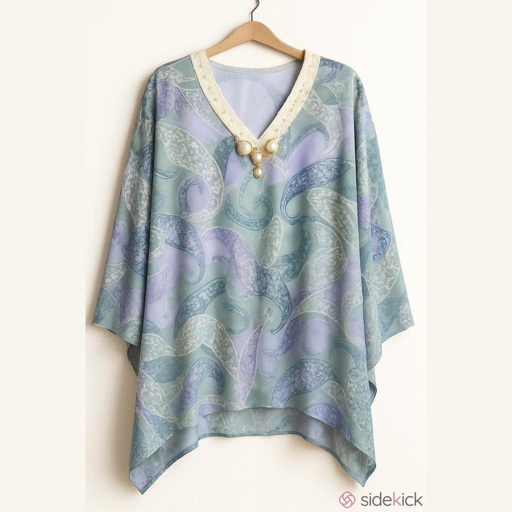 Soft Focus Tunic Scarf top - Picture 4 of 14